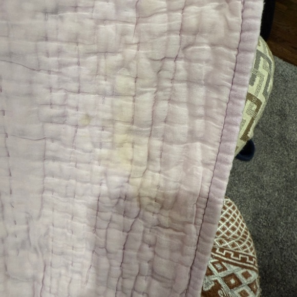 Sky Pintuck FULL / QUEEN Quilt Coverlet Sz 88”x 96” 100% Cotton In Lavender - Picture 13 of 15